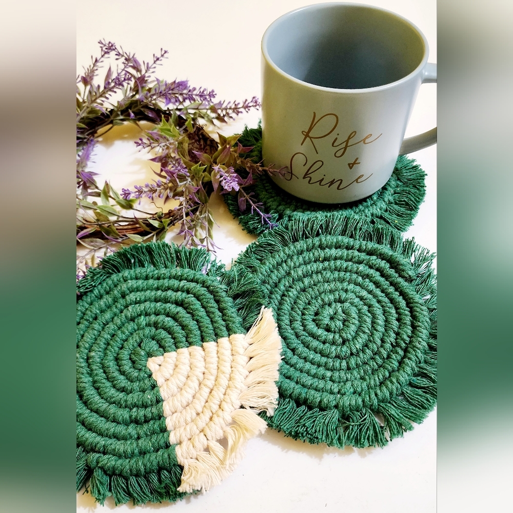 Macrame Coasters - Picture 6 of 8